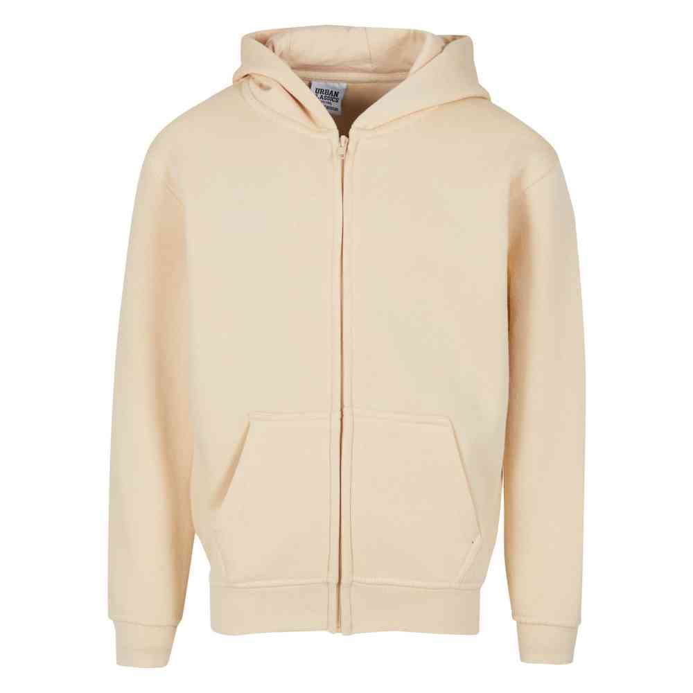 Urban Classics - Kids Basic Essential Vest Met Capuchon Kinderen - Creme